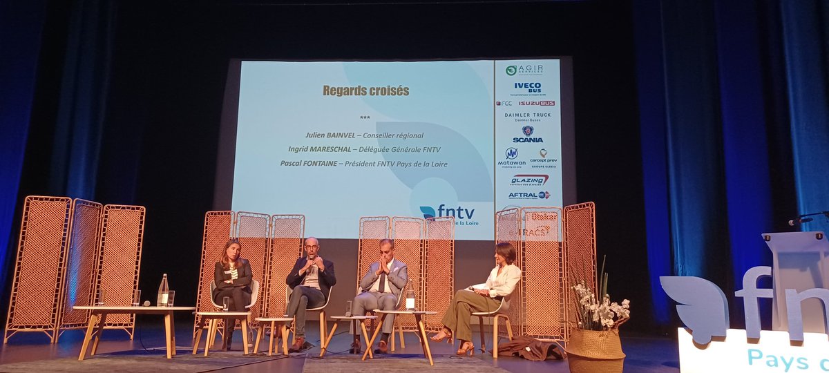 julienbainvel's tweet photo. Quelles sont les attentes des usagers et acteurs du transport ? thème de la journée de la @FNTV_PDL 
Très heureux d'intervenir sur une table ronde et en conclusion au nom de la région @paysdelaloire
Les défis sont nombreux mais l'ambition est là et la coopération réelle ! https://t.co/ebownrAuNA