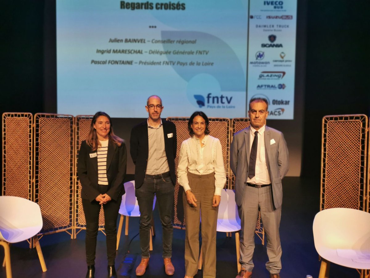 julienbainvel's tweet photo. Quelles sont les attentes des usagers et acteurs du transport ? thème de la journée de la @FNTV_PDL 
Très heureux d'intervenir sur une table ronde et en conclusion au nom de la région @paysdelaloire
Les défis sont nombreux mais l'ambition est là et la coopération réelle ! https://t.co/ebownrAuNA