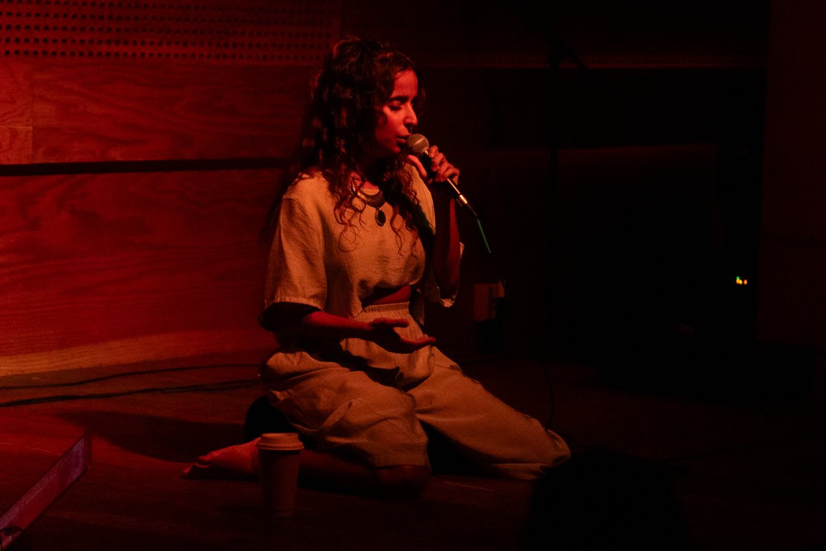 OFFAIR's tweet photo. The soft, divine femininity of @IAmRotana's  voice powerfully traveled through our bodies as we sat in silence on cushions across the Sound Room floor at Public Records. 

Big thanks to @publicrecordsnyc, @dicefm, @weareplatoon and the collab that is OFFAIR and Floating. https://t.co/Cjhu3a1HVI