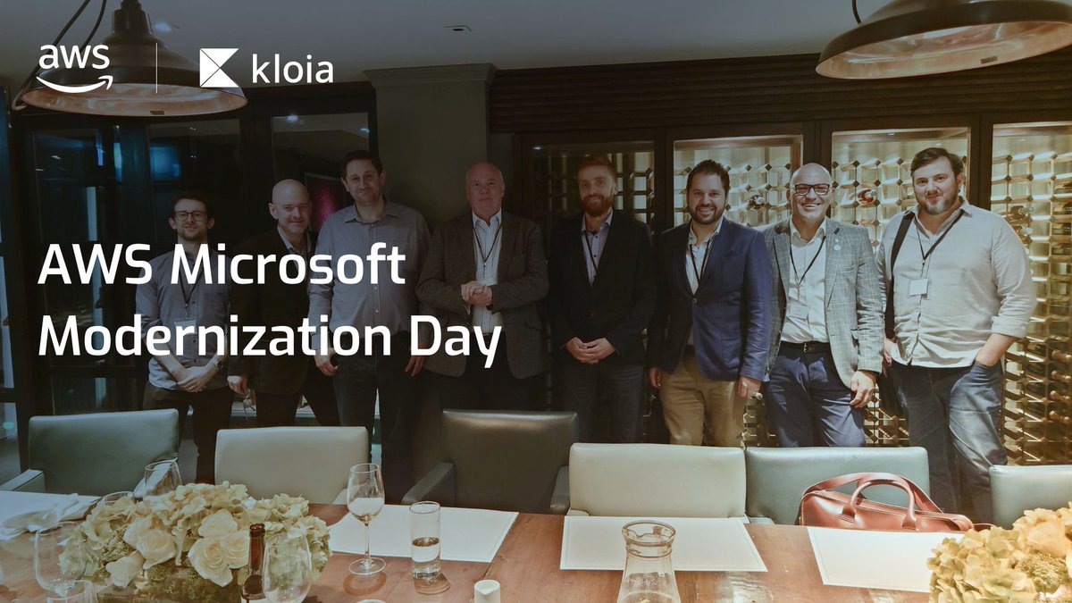 We held a customer roundtable on the value of Microsoft Modernization on AWS. Thanks to Boydlee Pollentine and Sergio Molina for the speakers, and to John Noakes and Stuart Moulton for the organization.🧡 #aws #rountable #microsoft #modernization @awscloud