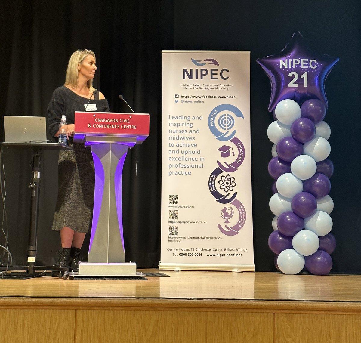 NIPEC_online's tweet photo. Delighted to welcome @RCN_NI 2023 Nurse of the Year - Vicky Burns. Providing us with a fascinating insight into the role of the Nurse Hysteroscopist! #advancenursing #nurses #NIPEC23 https://t.co/doQNGoSq3M