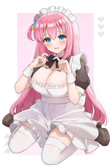 冬コミでアクスタにしたいなと 思ってるメイドぼっちちゃん #ぼっち・ざ・ろっく #ぼざろ