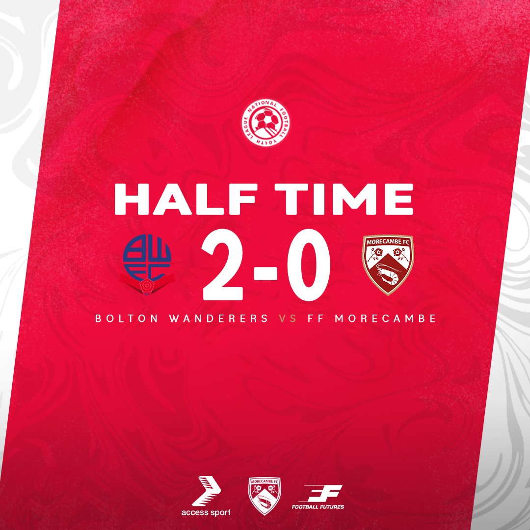 Half-Time 

A tough half for our young FF Morecambe side against a strong Bolton Wanderers side. 

Second-half to come 👊