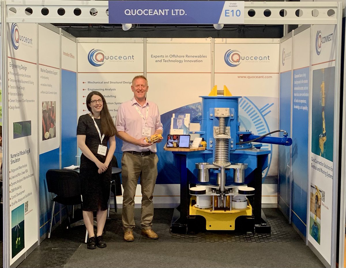 We are on stand E10 at #FloatingWind23 in Aberdeen. Come see us to speak about design, analysis, simulation and connection systems.
