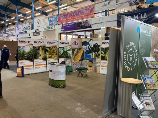 BrightMaize's tweet photo. We’re having a great day at @BathandWest #dairyshow 

Great to see so many people attending and good to hear positive feedback on maize yields and quality this year. 🌽🌽🌽

#farminguk #farming https://t.co/4fuM3893h5