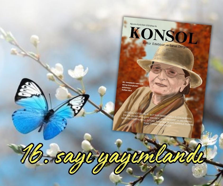 Crab Publishing ailesi kadınlarının hazırladığı kültür, sanat ve edebiyat dergisi KONSOL'un 1⃣6⃣. sayısı yayımlandı...

👉crabpublishing.com/konsol👈

@Crab_Konsol <a href="/elizyaalminya/">Elizya</a> <a href="/mineyakdemir/">Gülbeste</a> <a href="/nurgulistann/">NurgülistaN</a> <a href="/SheylaYldrm1/">Süheyla Yıldırım</a> <a href="/zehra_azize/">Z. A</a> <a href="/shneroglu/">sühan</a> <a href="/Yorgunyagmur1/">Yorgun yagmur</a> <a href="/BahariKara75515/">F.BaharKarakaya</a>