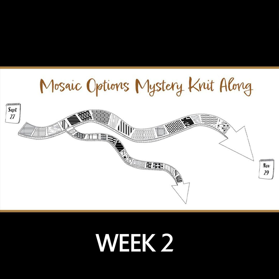CascadeYarns's tweet photo. Week 2 of our Mosaic Mystery Knit Along starts today. Make sure to check your email for the pattern. 
How did Week 1 go? Comment below. 
#CasccadeYarns #MKAL #MosaicOptionsMKAL #knitfun #mosaicknit https://t.co/g9vWVQ5mj3
