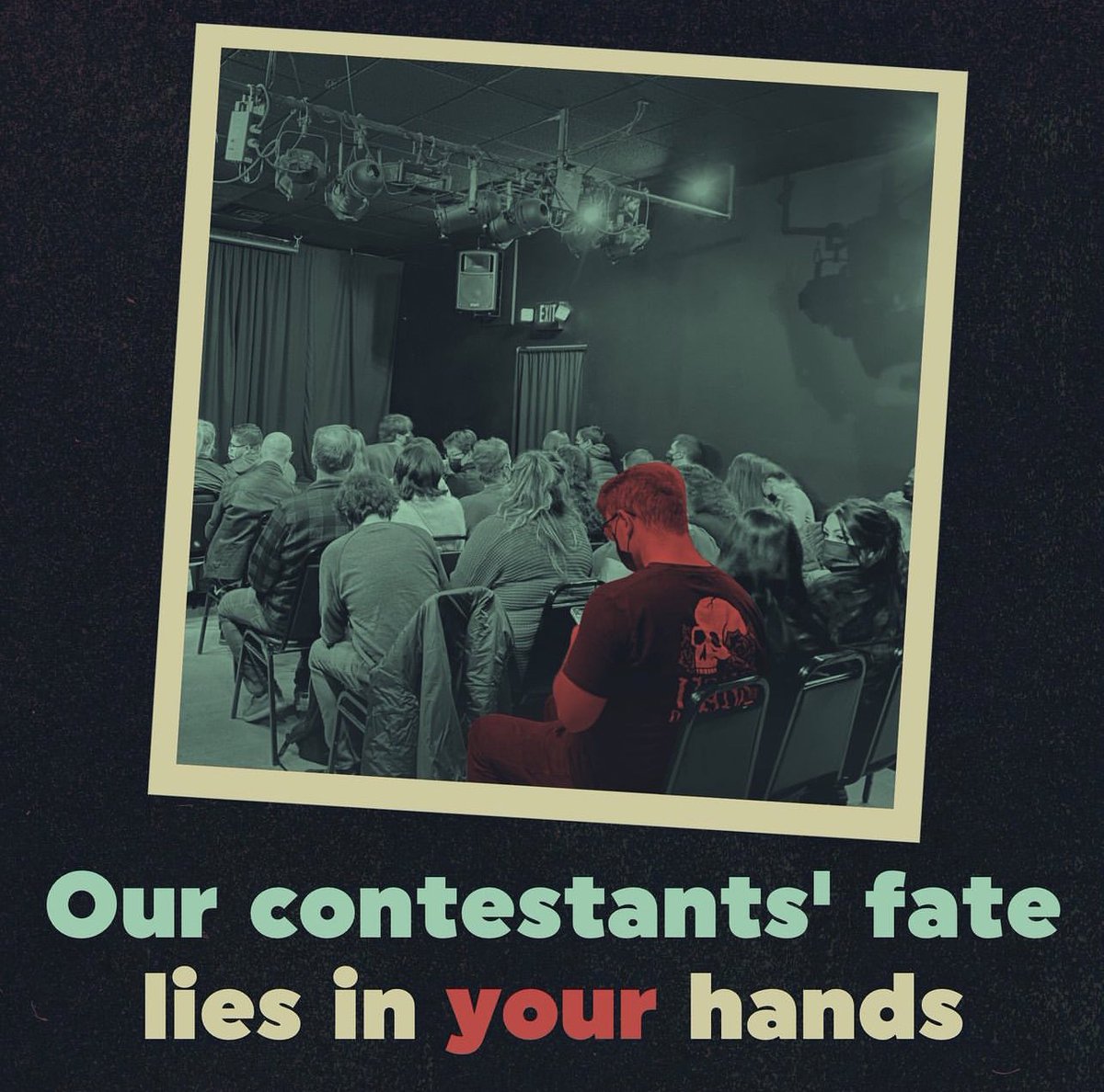 AtlasImprov's tweet photo. This week one contestant will be sacrificed. Who will YOU save?

#thecutshow https://t.co/Br89WieVfU
