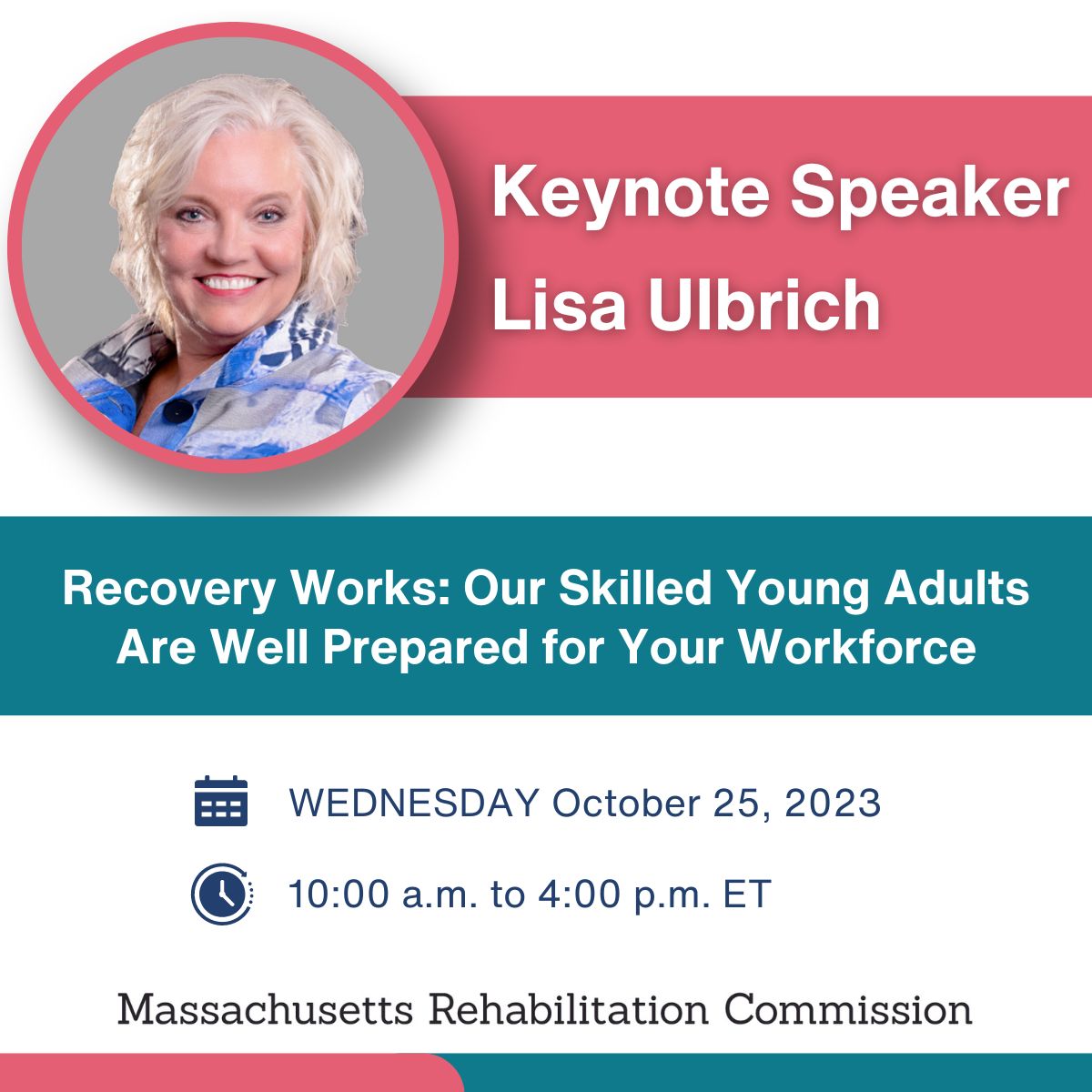 Calling all MA employers looking for skilled employees! Register now for this year’s Massachusetts Rehabilitation Commission Symposium: bit.ly/44XXgrp . Learn how to solve your business demand for talent by tapping into young adults in #recovery. #HirewithMRC #masshire
