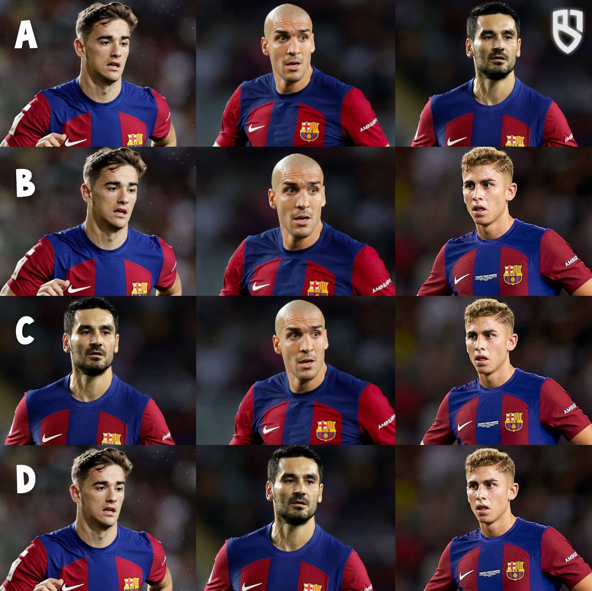BarcaTimes's tweet photo. Pick your midfield for tonight's game 🔵🔴 #PortoBarça https://t.co/oegMrYtvyB