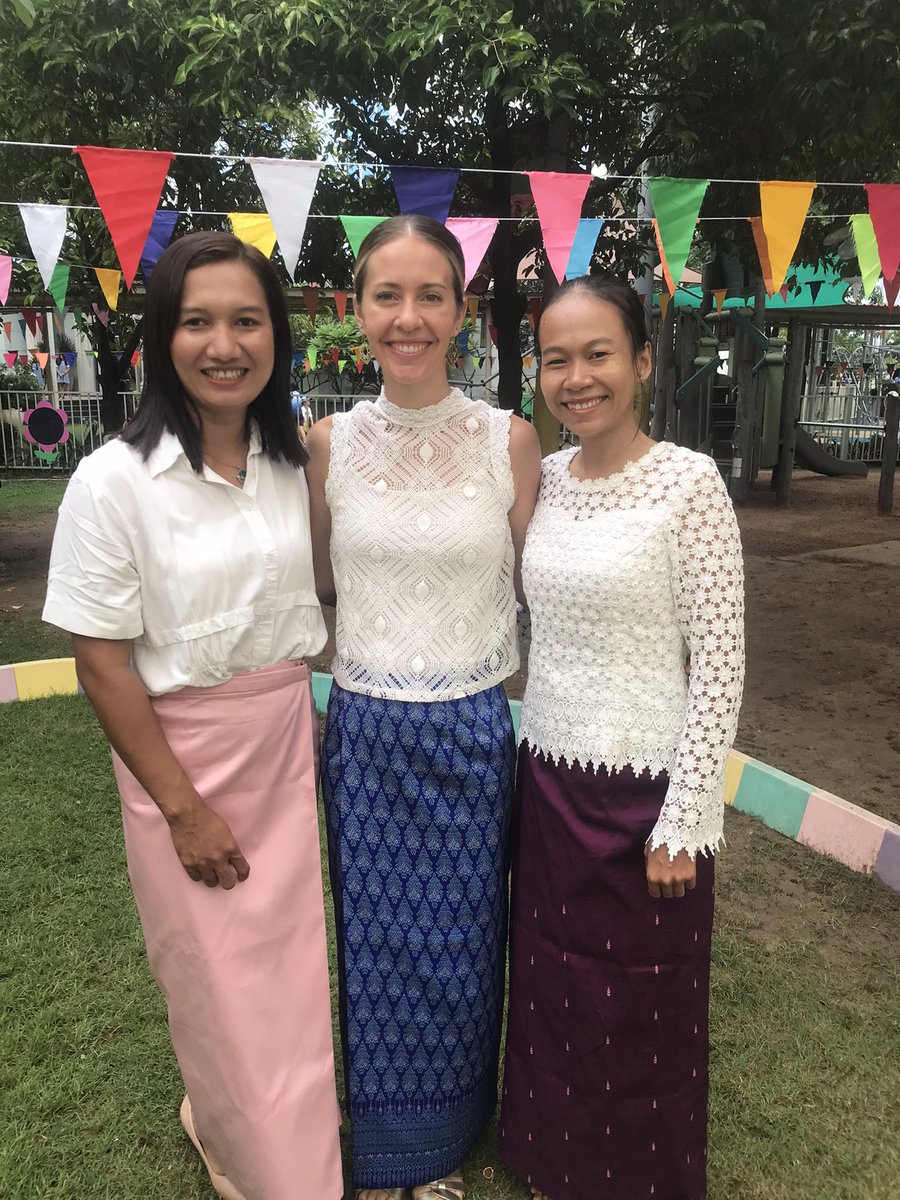 Today was a beautiful celebration of Pchum Ben. Made more special as our EY TAs led our whole primary in the celebration. I was privileged to be part of this. #hostcountry #EY #mothertongue #culturematters <a href="/theworldofECE/">Lindsey Watts</a>