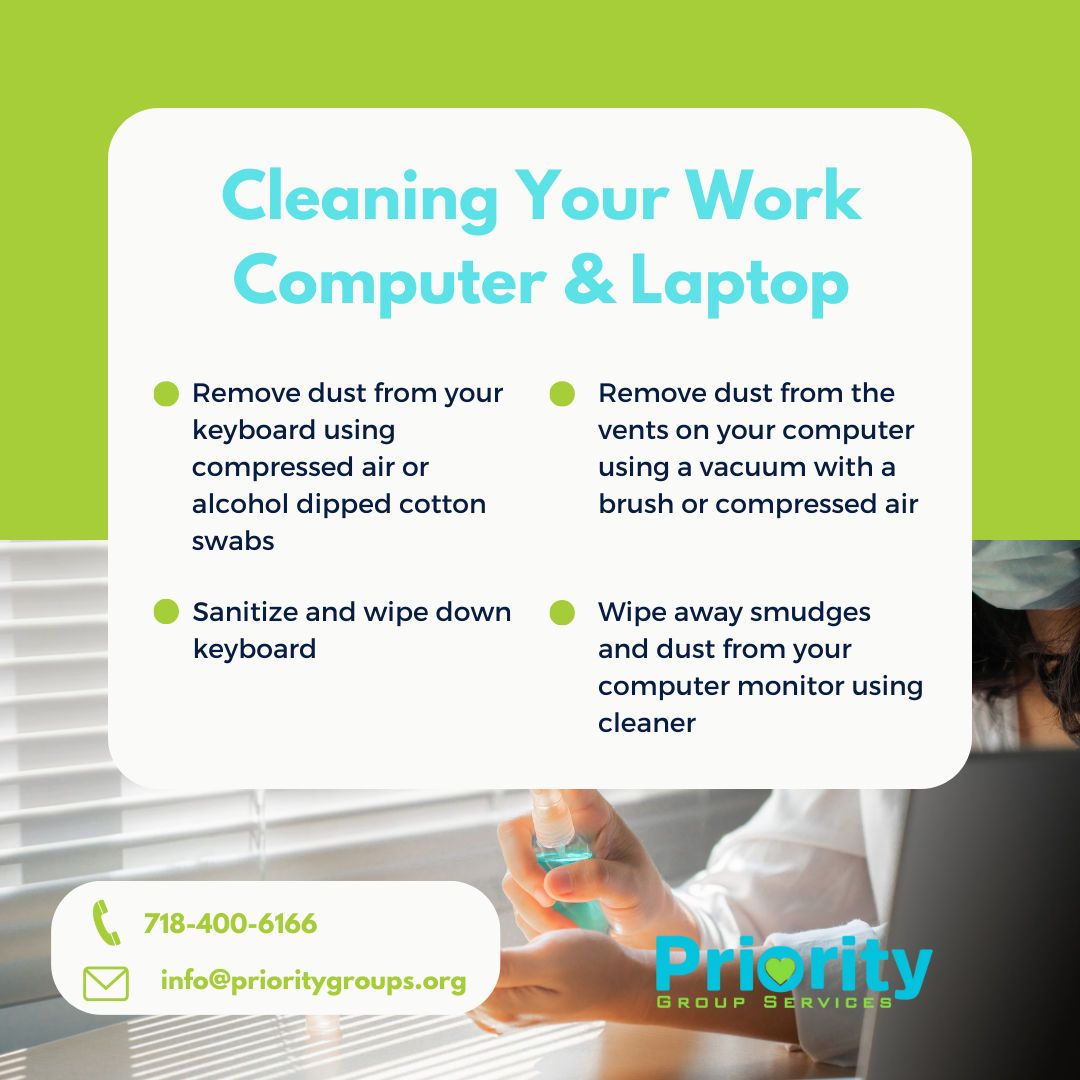 priority_nj's tweet photo. Let's bring a sparkle to your work computer and laptop! 🖥️💻 A clean digital space can boost your productivity and make your workday smoother. Let's declutter together! #CleanYourTech #ProductivityBoost #proirtygroupservices #pgsnj #PGSNJ #cleaningsolutions✨🚀 https://t.co/Q0L3wMfu05