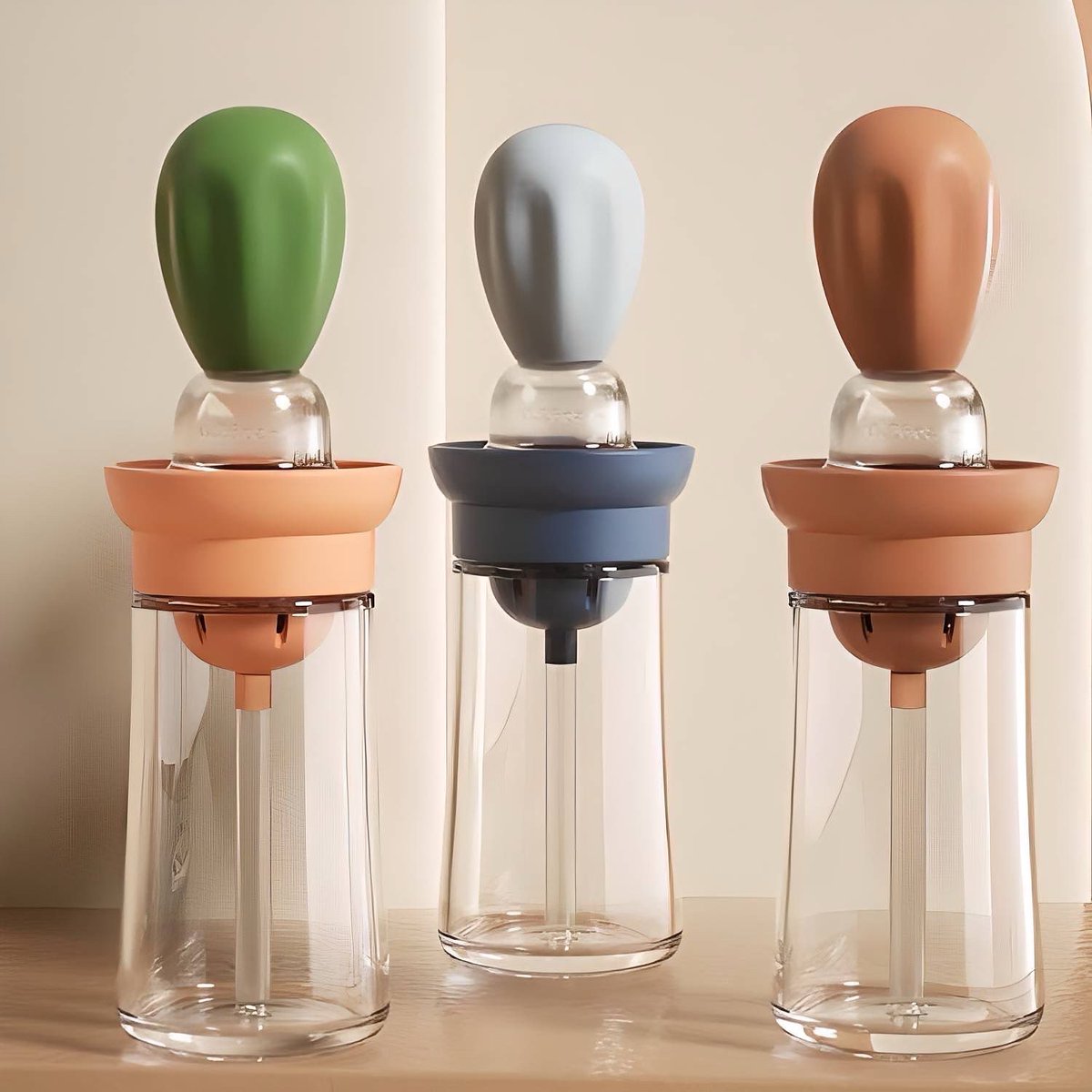 aesthemate's tweet photo. Oil Dispenser With Brush. 

🏷️NGN 5,000 only.

Helps with metering and reducing surplus oil consumption.

Available in Multiple Colors.

Please RT https://t.co/GfGHZdEqe9
