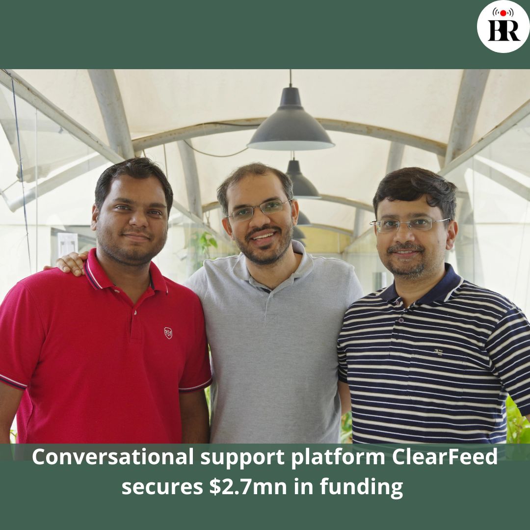 businessreviewL's tweet photo. Conversational support platform @clearfeedai secures $2.7mn in funding
Read more :- https://t.co/QJmhbFxjHL
#ClearFeed #Funding #SeedFunding #ConversationalSupport #AI #ChatPlatform #ProductDevelopment #TechNews #SaaS #B2B #Startups #ArtificialIntelligence #CustomerService https://t.co/c33YzUxEqu