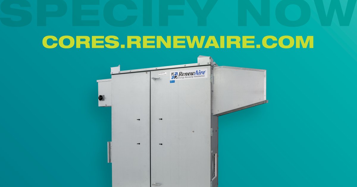 RenewAireLLC's tweet photo. 🥁 Drumroll! 🥁 After listening to feedback, we reimagined our EV450 and HE1X #ERVs! The #BrandNew HE07 and HE10 are perfect for #Commercial applications like #Schools, #Clinics, and #Retail spaces. #LearnMore at https://t.co/ZMiorW5tob #SpecifyNow #NewProduct https://t.co/xzPYikXfCf