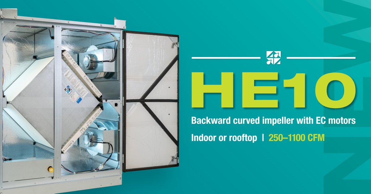 RenewAireLLC's tweet photo. 🥁 Drumroll! 🥁 After listening to feedback, we reimagined our EV450 and HE1X #ERVs! The #BrandNew HE07 and HE10 are perfect for #Commercial applications like #Schools, #Clinics, and #Retail spaces. #LearnMore at https://t.co/ZMiorW5tob #SpecifyNow #NewProduct https://t.co/xzPYikXfCf