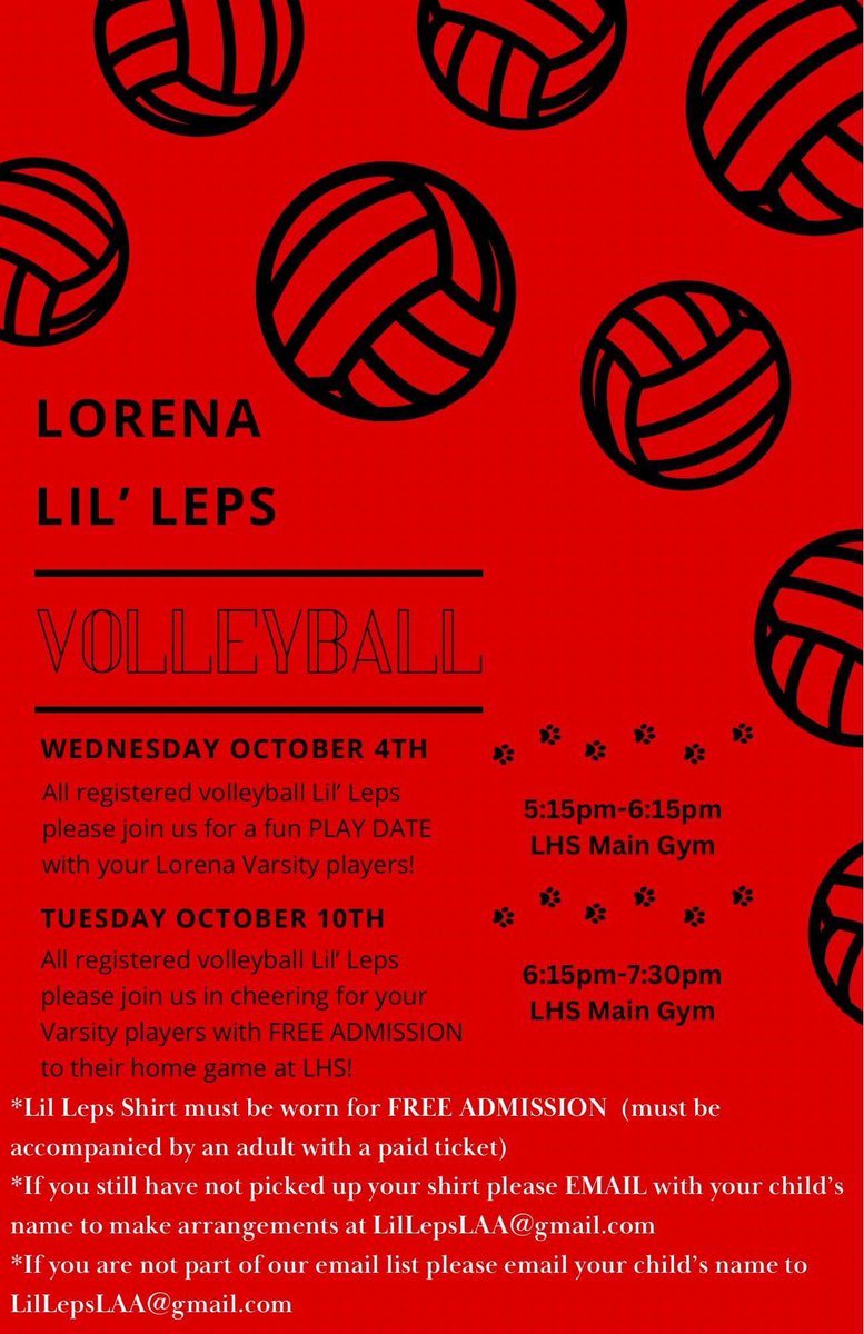 Lorena High School Volleyball tweet media
