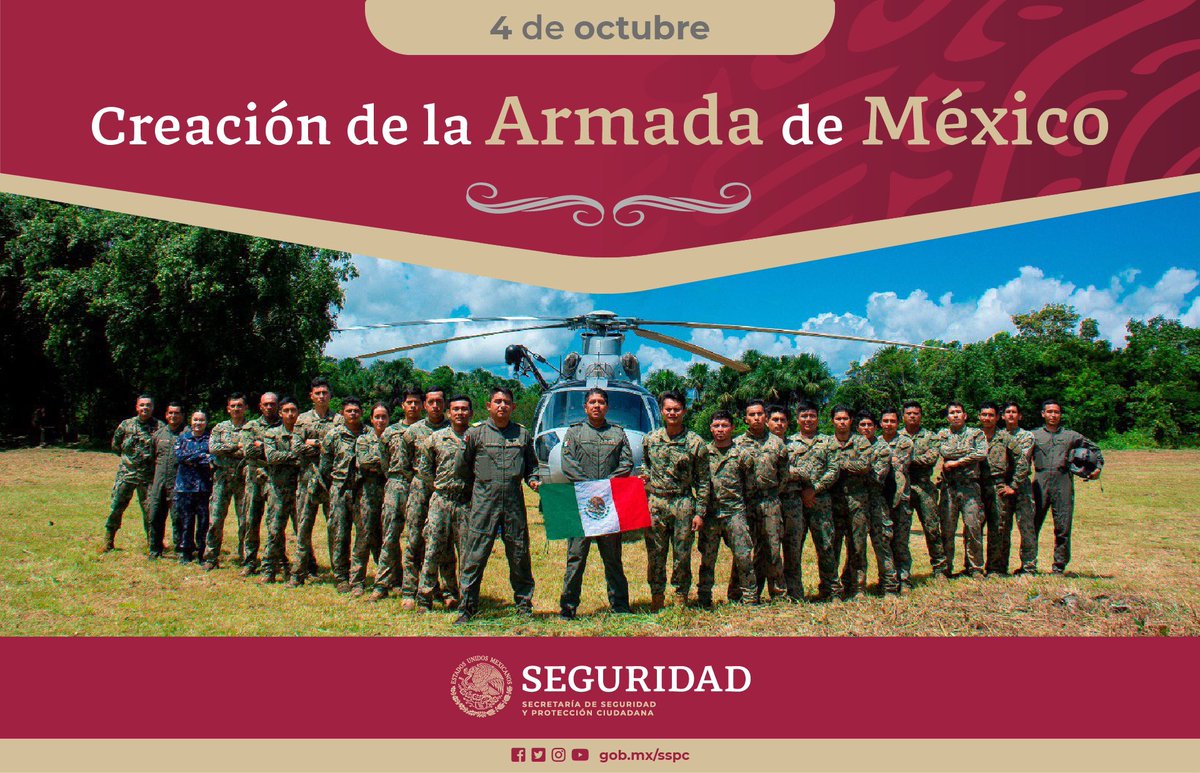 rosaicela_'s tweet photo. #Hoy conmemoramos el 202 aniversario de la creación de la Armada de México, una institución que cuenta con mujeres y hombres preparados para servir y velar por la seguridad del pueblo mexicano. ⚓️🇲🇽 @AlmiranteSrio https://t.co/uFtSNPawMq