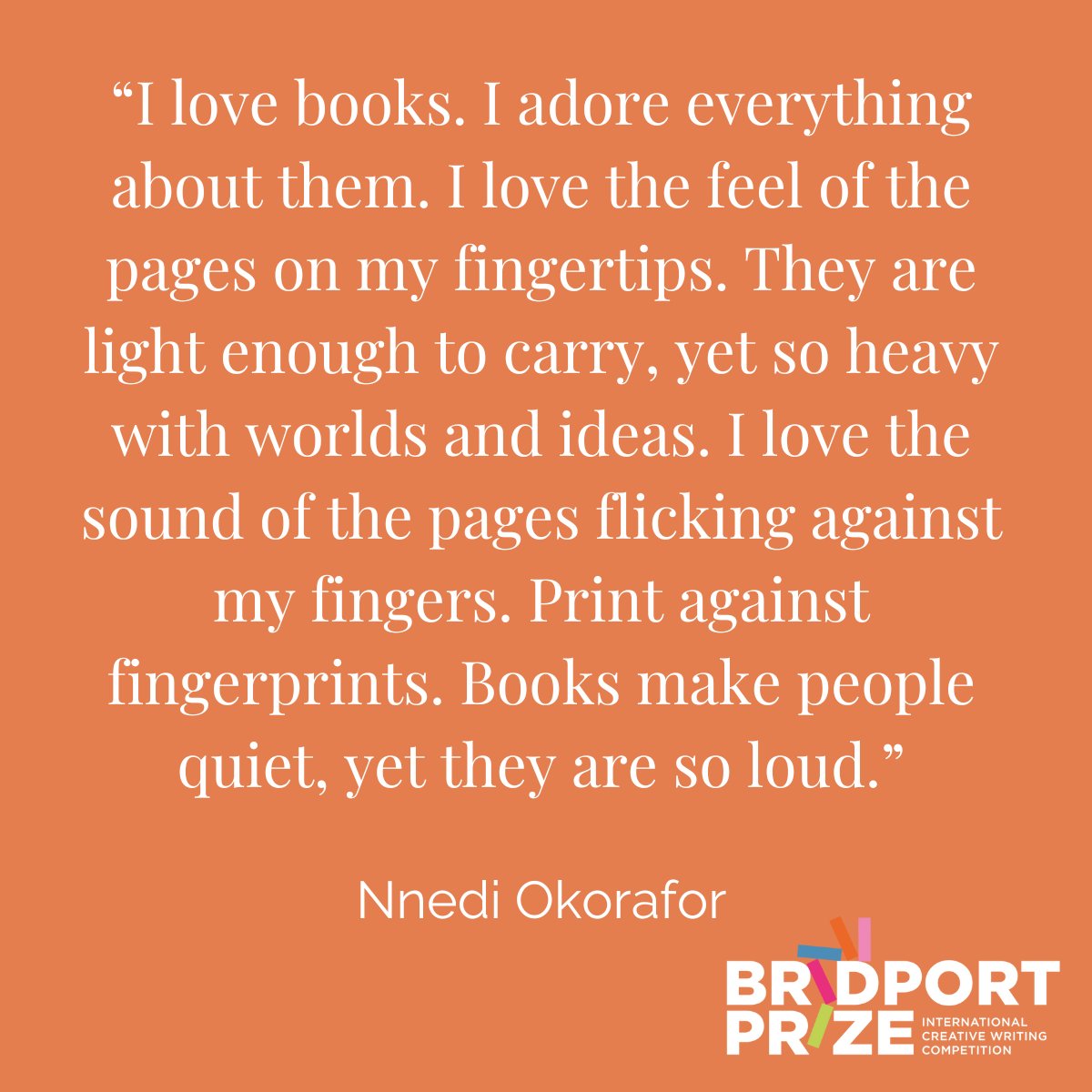 Wise words from @Nnedi 📚

#LibrariesWeek #BookLovers #WednesdayWisdom