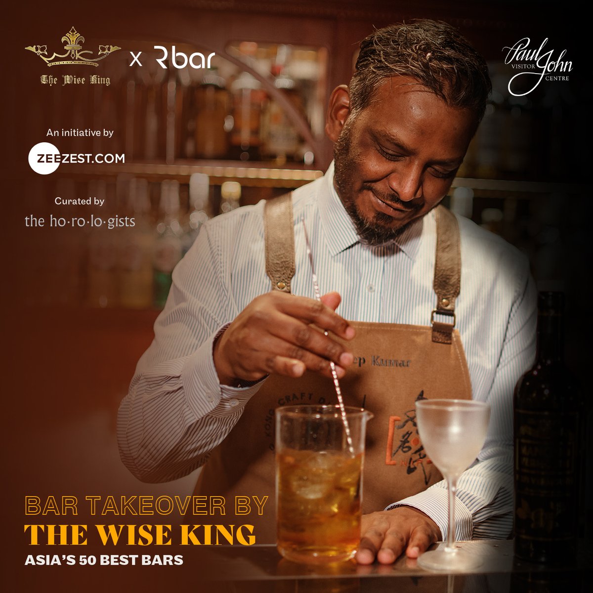 ZeeZest_'s tweet photo. Zee Zest brings Hong Kong's #thewiseking to RBar, Bengaluru on Oct 6, 2023. Experience the 13th-century Spain's vibe and creative drinks by bartender #sandeepkumarmancino. 

Bookings are live on https://t.co/4zDEIWAq0B

#TWKxRBAR #TheWiseKing #Rbar
#DrinkResponsibly https://t.co/9lx227hGkI