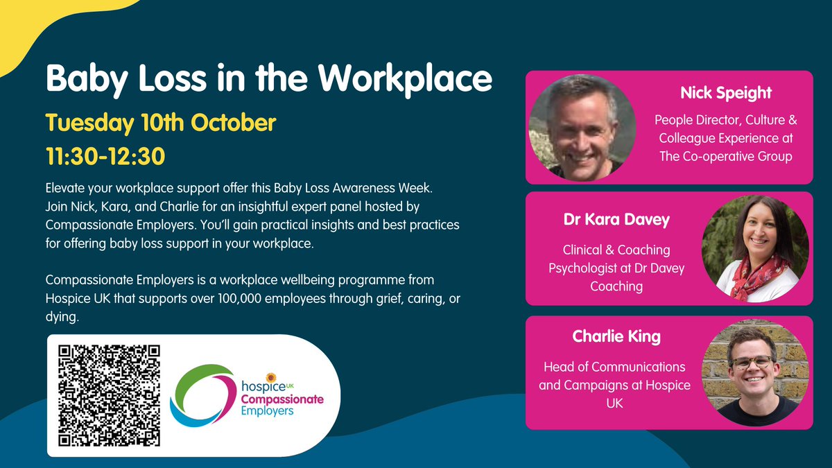 I am really looking forward to joining this panel discussion next week in Support of Baby Loss Awareness Week