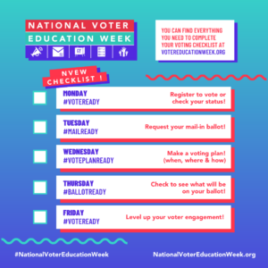 civilityco's tweet photo. Let's talk about making a plan to vote. Think through how you will #vote and what you need to make that happen. 📅
In North Carolina, you can find resources and information for making your plan to vote here: https://t.co/FtKjVwfGKz
#voteplanready #voteready #votingplan https://t.co/5holQNdkPC