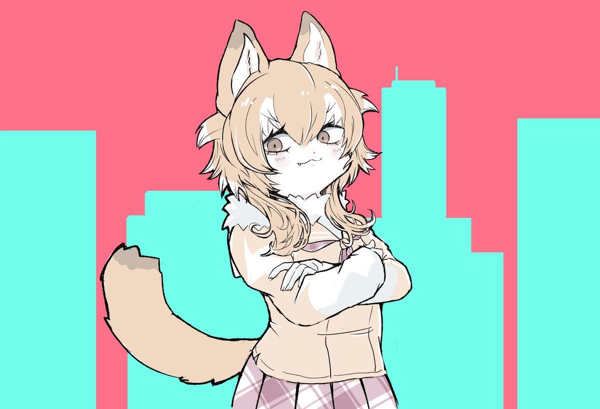 「ドヤウルフチャン」|🐺＜ﾈﾝｺｯのイラスト
