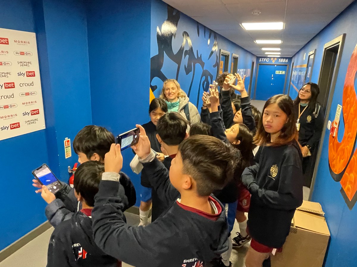 A HUGE thanks to <a href="/shrewsburytown/">Shrewsbury Town FC</a> for giving our students a tour of their stadium, time in the players changing rooms and some great training sessions #grateful #excited #community