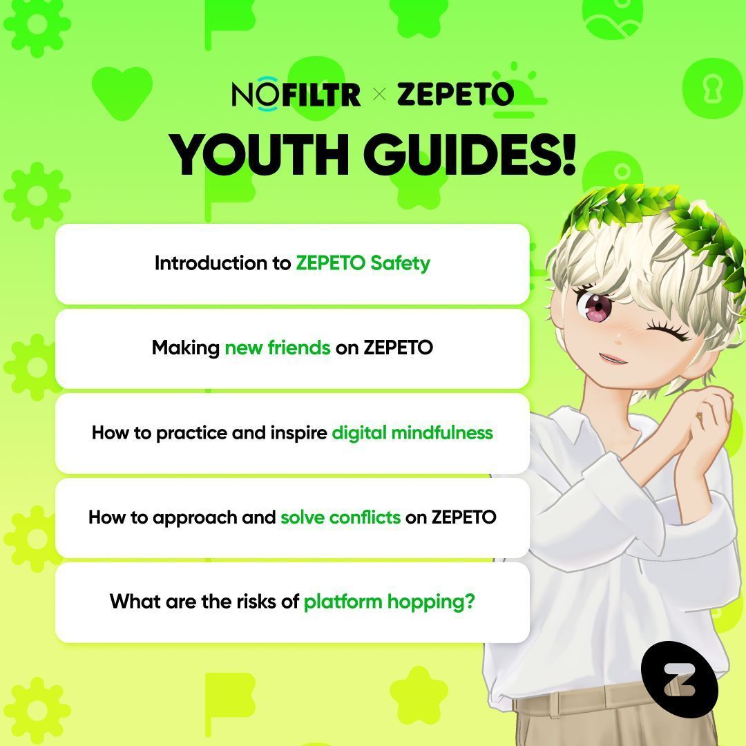 zepeto_official's tweet photo. We are thrilled to release our 5 brand new ZEPETO Youth Guides, made in partnership with NoFiltr in our shared commitment to protecting and empowering the next generation. Learn more about each guide on our Blog!
link to blog 👉 https://t.co/Jo4CUQDdkN
@Thorn
#ZEPETO #NoFiltr https://t.co/v65UAMVQwF