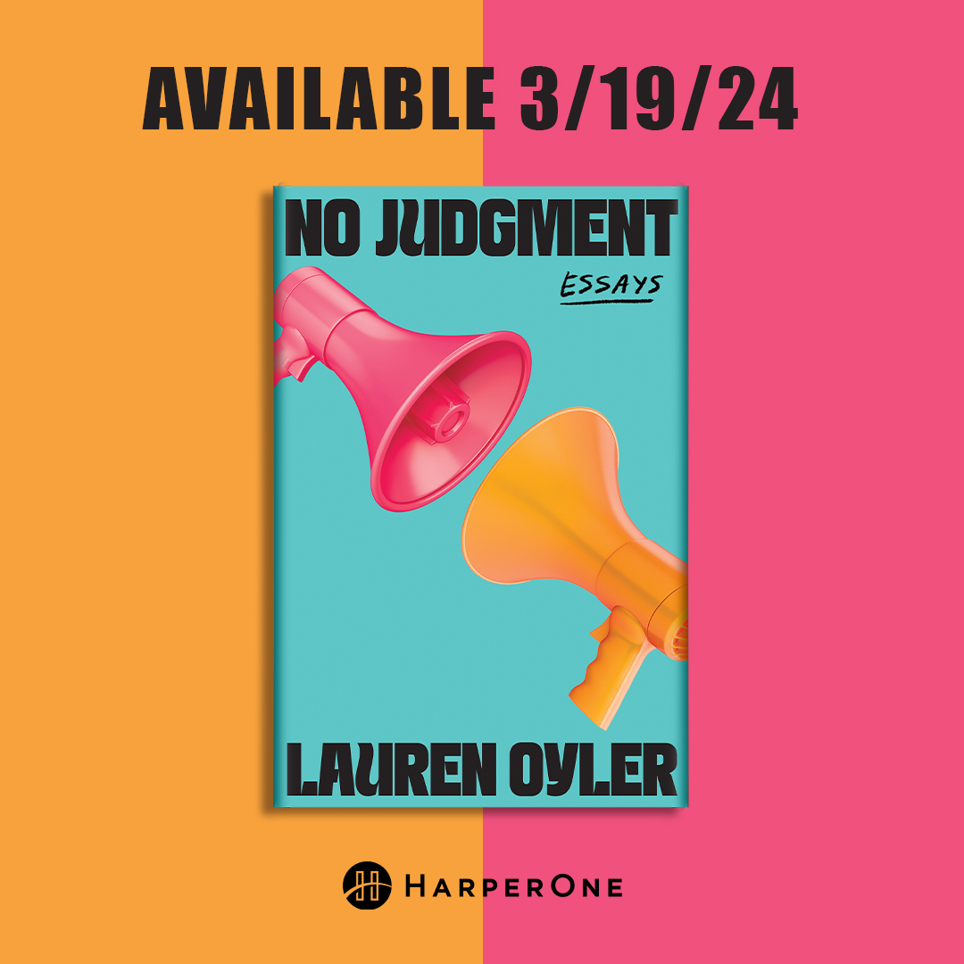 My new book, NO JUDGMENT, is out in March. Eight new essays, nothing previously published, on: gossip, Goodreads, Berlin, autofiction, vulnerability, anxiety, spoilers, and revenge 😈 Here's the US cover and preorder link: harpercollins.com/products/no-ju…