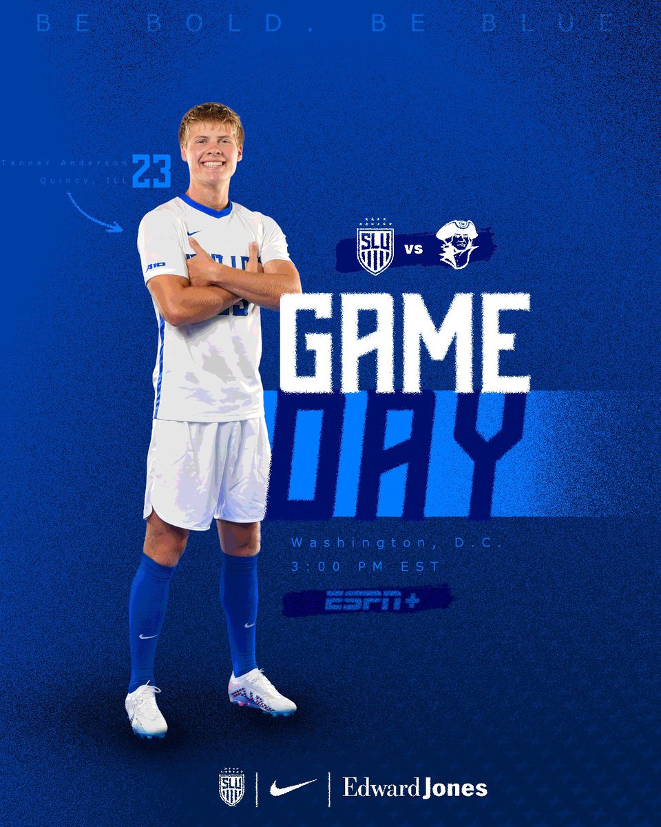 It’s GAMEDAY in D.C.

🆚 <a href="/GWMensSoccer/">GW Men's Soccer</a> 
🕑 3:00 PM EST
📍 Washington, D.C.
🖥️ tinyurl.com/jjb7xynx 
📊 tinyurl.com/yc5t3bu4 

#BeBold #BeBlue 🔵