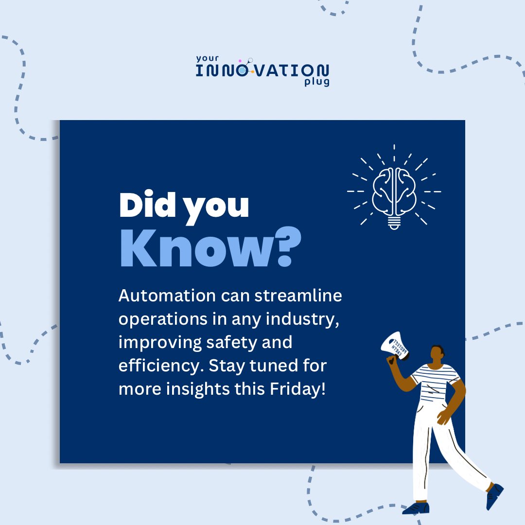 Automation isn't just a buzzword; it's a game-changer! 🤖💡

Don’t miss out on what we have for you on Friday!

#Automation #technolgy #AI