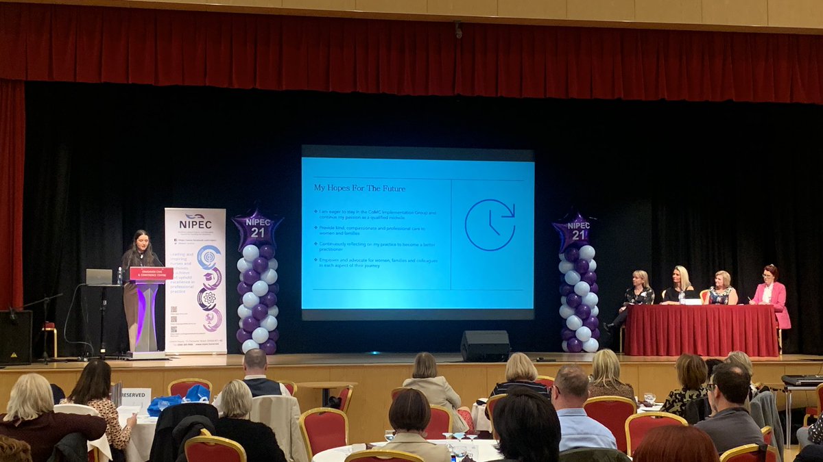CathyMcCusker2's tweet photo. #NIPEC2023 Tori inspiring us about her journey from midwifery student to staff midwife @setrust & contribution to continuity of midwifery carer model of care @Lindak973 @Kieranpmccormic @Fiona57061071 @QUBSONM @BossGSD https://t.co/NEoWfswgHD