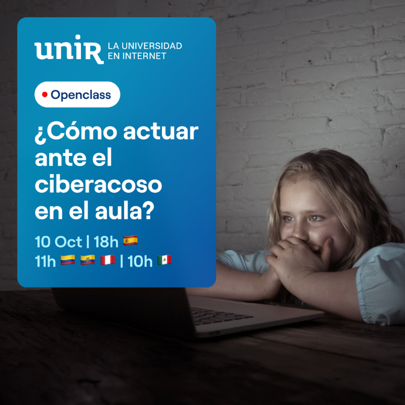 UNIRuniversidad's tweet photo. 👨‍💻 ¿Sabías qué el #ciberacoso es una amenaza creciente en el mundo #digital que afecta profundamente a los niños?

📅 En la sesión del 10/10, @joaquinmgc, 👨‍🏫 doctor en #PsicologíaSocial y @rosaperis, Dra. en Ciencias de la #Educación 🏫, reflexionarán sobre esto.

#SaludMental
