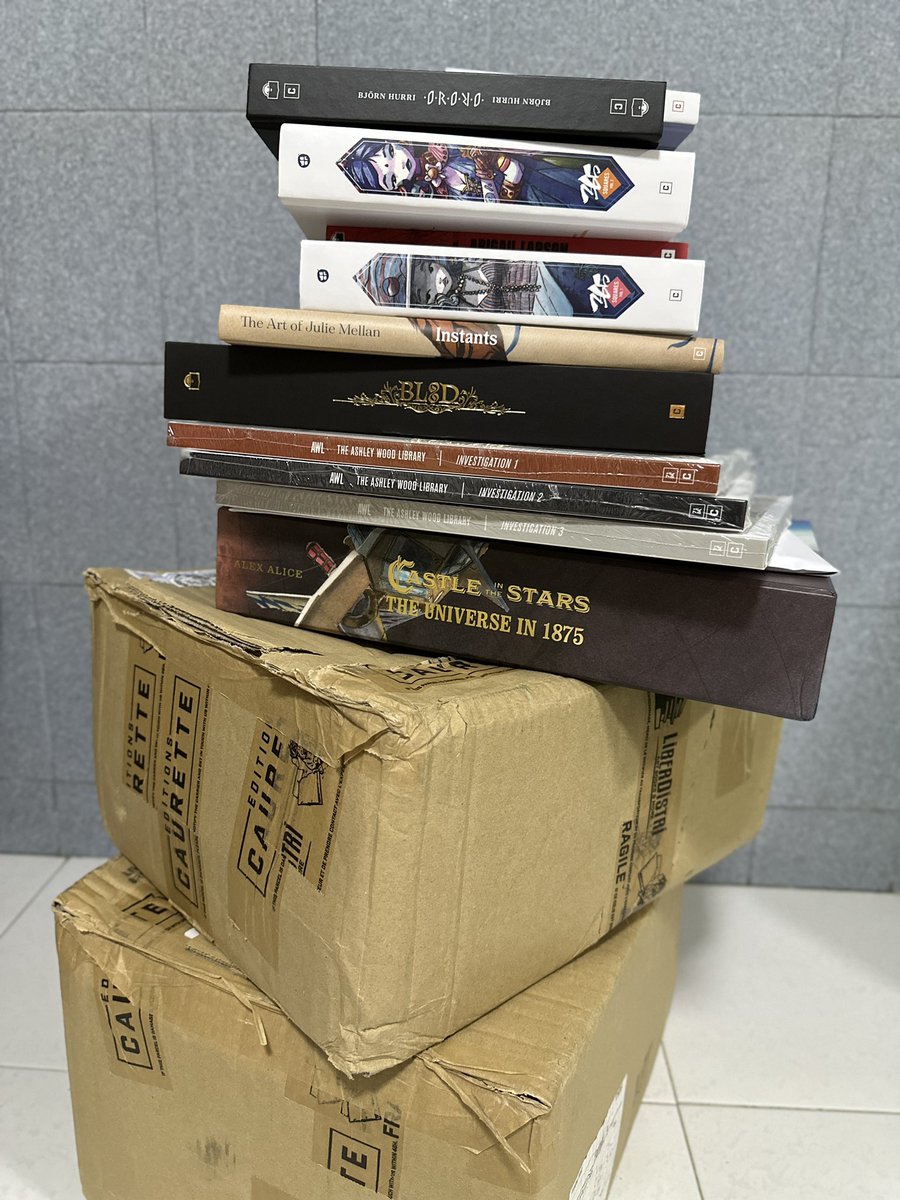 OMG! Publisher Editions Caurette sent me two big boxes of artbooks. Over the next few days I will feature each book one by one. The artists and the art are amazing! caurette.com/en/