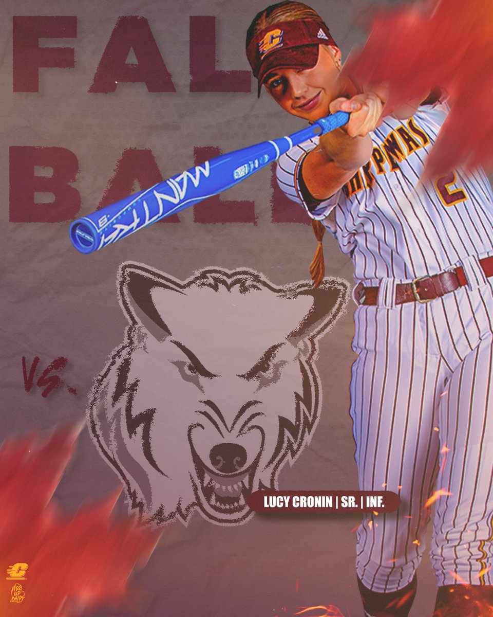 CMUSoftball's tweet photo. 🍁 Wake up, it's GAME DAY 🍁

🆚 Northwood
⏰ 3:30 PM (DH)
📍 Mount Pleasant, Mich.
🏟️ Margo Jonker Stadium

#FireUpChips🔥⬆️🥎 https://t.co/OLnfAhWHdI