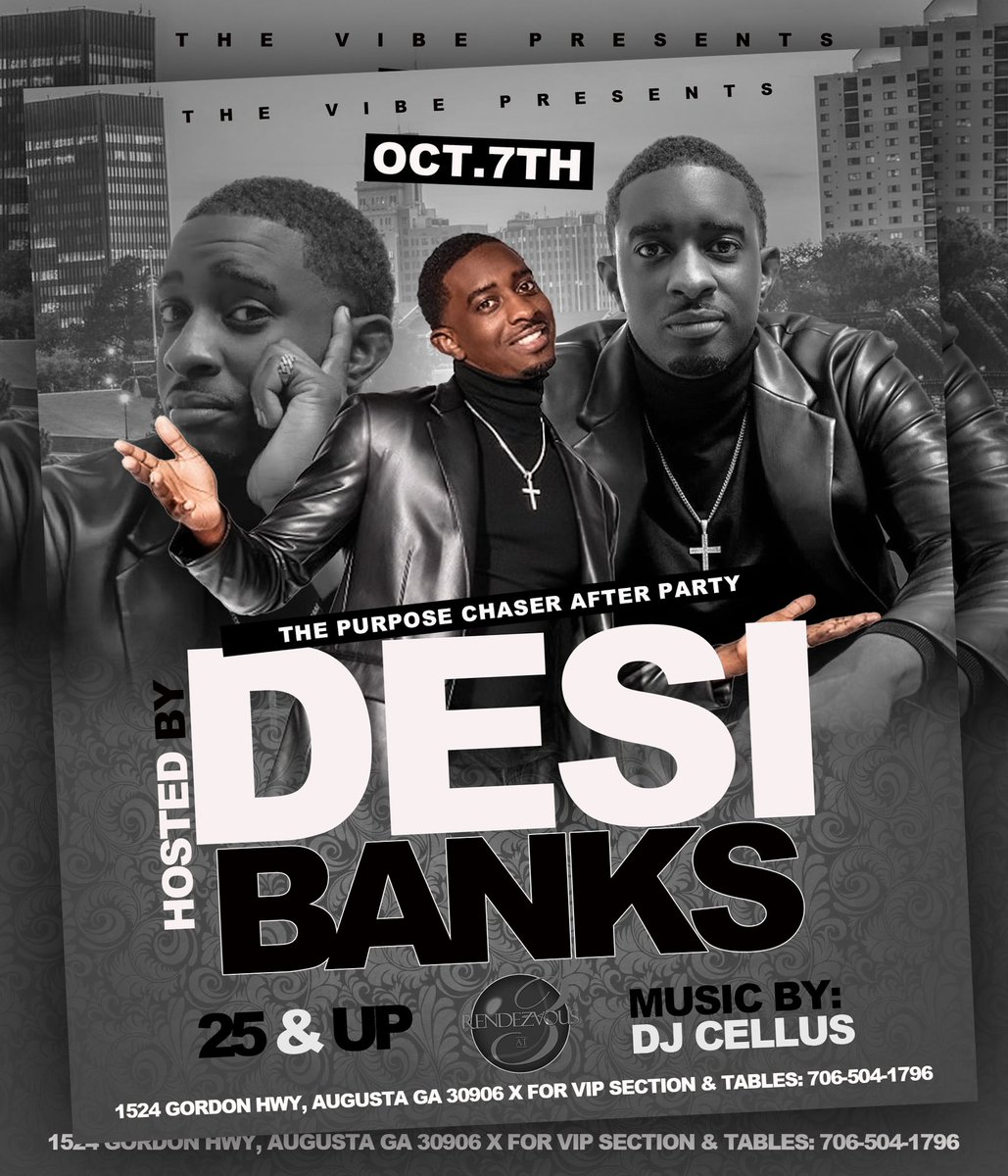 radeekwebb's tweet photo. This Saturday nite we got @iamdesibanks coming threw! Section &amp; Tables Available now! https://t.co/xskXJKhXX1