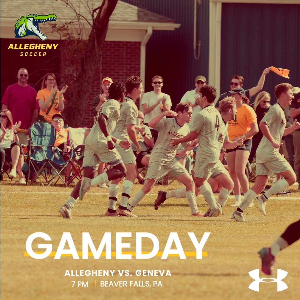 GhenyMensSoccer's tweet photo. Midweek trip down to Geneva for a 7pm kickoff! Looking forward to PAC evening under the lights #GatorStrong https://t.co/2xoVUBSWfQ