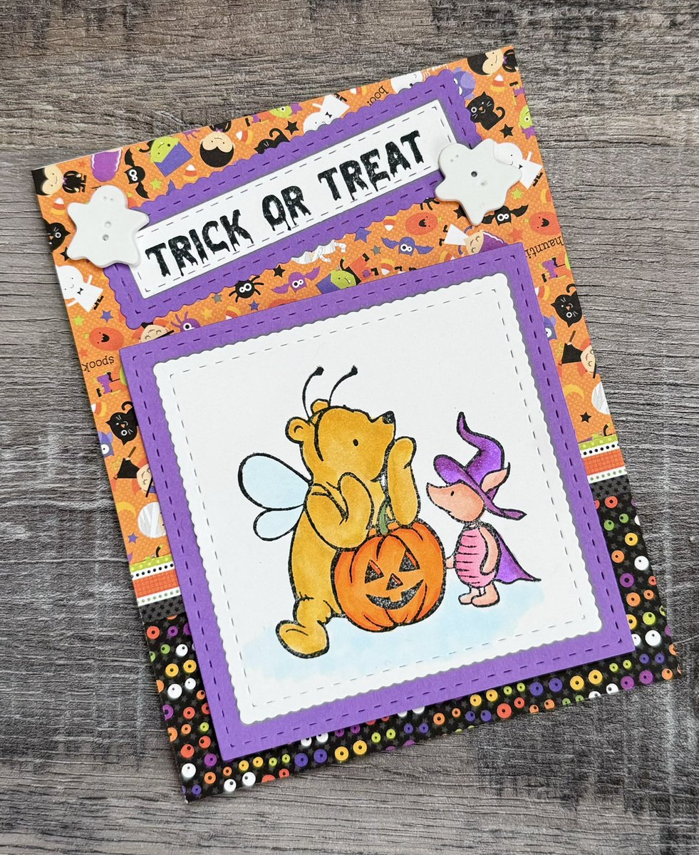 Trick or Treat from Pooh & Piglet! 🎃 Find all the details for making this cute card on my blog. 
#creatingme #unitystampco #winniethepooh #cards #halloween #halloweencards #cardmaking #cardmakingideas #cardmaker #rubberstamping #papercrafting

creatingme.net/2023/10/04/tri…
