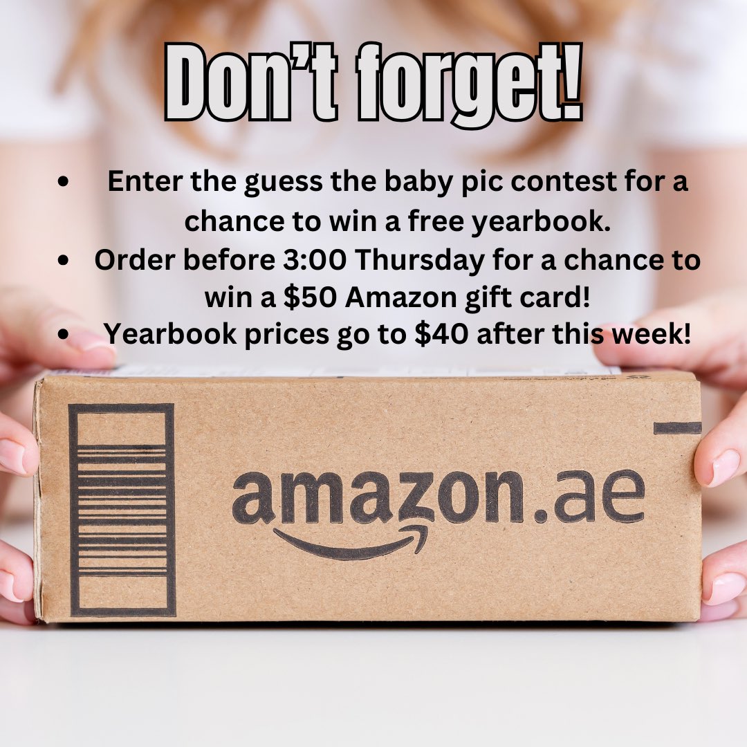 National Yearbook Week rolls on. Don’t miss out! Order at yearbookforever.com