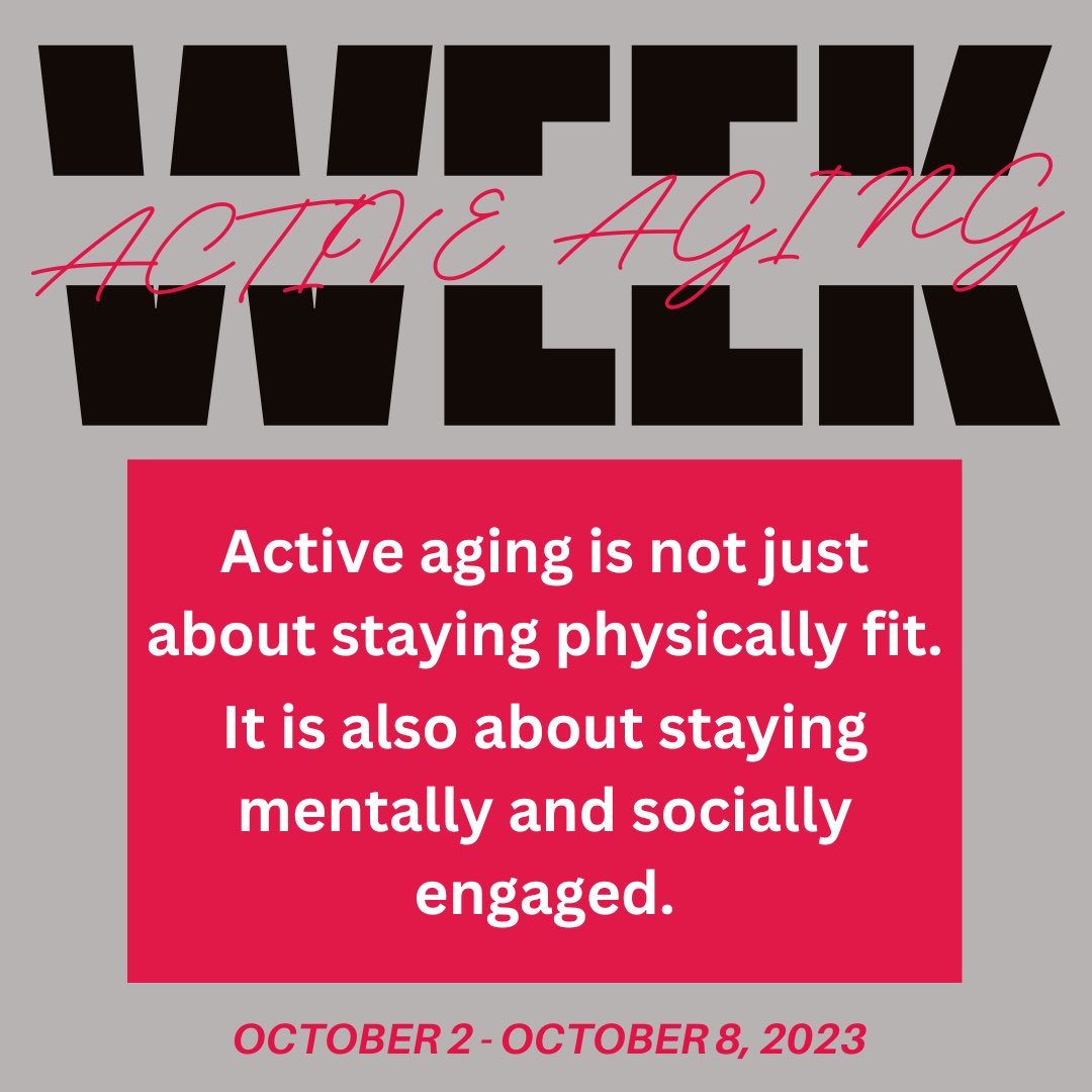 Still ACTIVE AGING WEEK💪🏽

#caf #cafngo #activeagingweek #activeaging #agedcare #seniorcitizens #mentalhealthforseniors #healthyliving