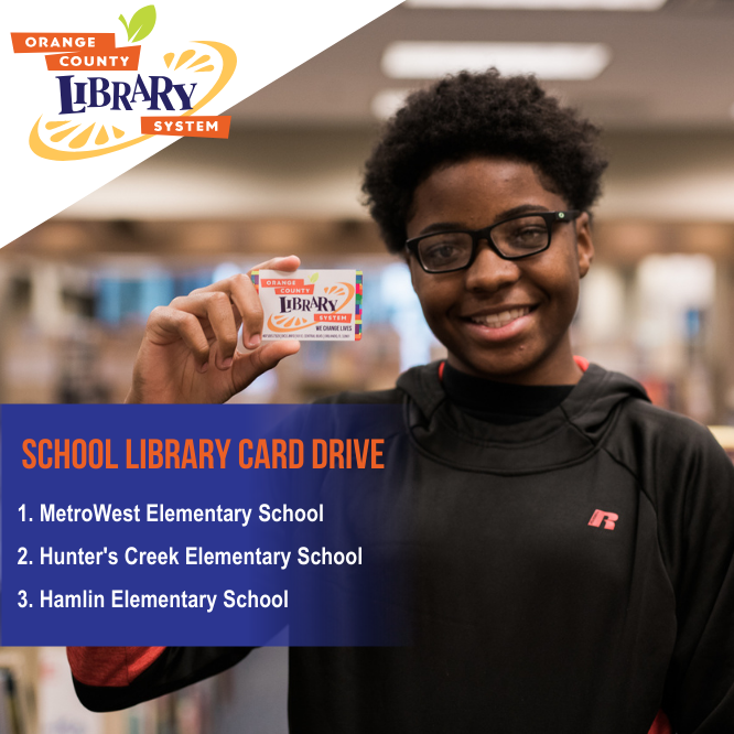 OCLS (@oclslibrary) on Twitter photo That's a WRAP! The OCLS School Library Drive is over with 1099 new library card sign-ups! Our top 3 schools:
🥇 <a href="/Metrowest_Ocps/">MetroWest Elementary_OCPS</a>
🥈 Hunter's Creek Elementary School
🥉 Hamlin Elementary School
We'll see our newest friends at their local branches in the near future. 🍊 That's a WRAP! The OCLS School Library Drive is over with 1099 new library card sign-ups! Our top 3 schools:
🥇 <a href="/Metrowest_Ocps/">MetroWest Elementary_OCPS</a>
🥈 Hunter's Creek Elementary School
🥉 Hamlin Elementary School
We'll see our newest friends at their local branches in the near future. 🍊