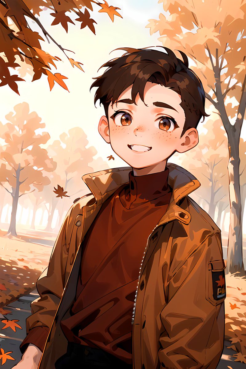 WonderTime777's tweet image. "Oooh, do you wanna go get some hot chocolate??" 🍂☕️ #AIart #AIイラスト #AIイラスト好きさんと繋がりたい  I prefer the autumn weather!