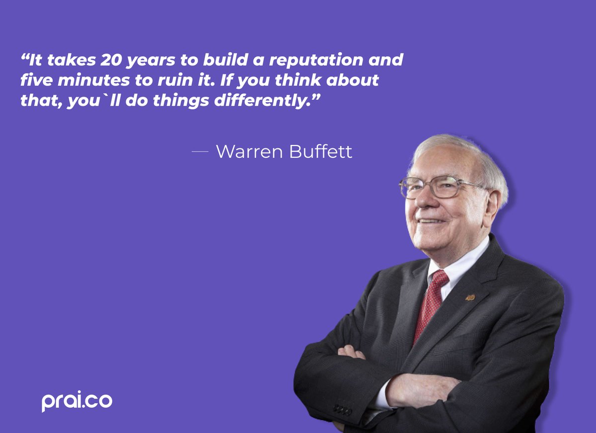 prai_platform's tweet photo. Warren Buffett's statement is difficult to contradict. #WarrenBuffett #Statement #Challenge #Disagree #Perspective https://t.co/Y3wE20T9SM