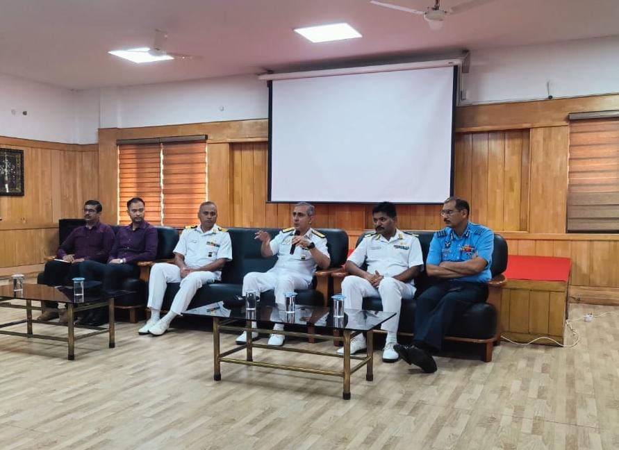 IN_DCP's tweet photo. R Adm Manish Chadha, ACOP(AC) and #TeamDCP from #NHQ interacted with #DefenceCivilians of #ANC at #NSRY #PortBlair. A wide range of issues were discussed and addressed. ACOP(AC) also apprised the gathering of the latest #HRinitiatives taken by #DCP.
#IndianNavy https://t.co/tOm3t7E1mY
