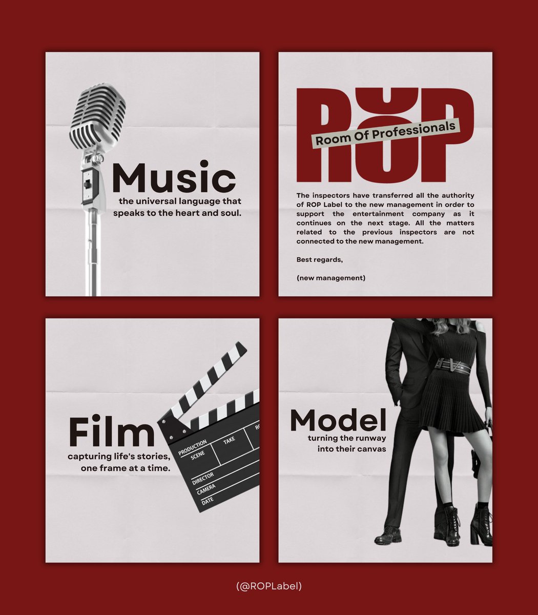 ROPLabel's tweet photo. Embarking on a new career as a talent in an agency is a thrilling opportunity to show your skills and creativity that help you thrive in the entertainment industry. ROPLabel, are seeking new talent to embark on their talent in music, film, and modeling. Ready to be our talent? https://t.co/dmg3P3q2kH