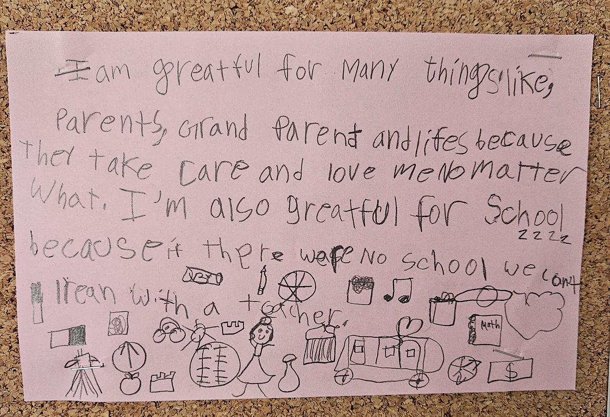 dilpreet_kk's tweet image. Grade 4s and 5s have been working on our GRATITUDE wall. (Social Emotional learning) What are you grateful for you @PeelSchools
@RedWillowPS @ZohrinM @jrleduc22
@PDSBDirector
#buildingrelationships 
#classroomcommunity 
#senseofbelonging