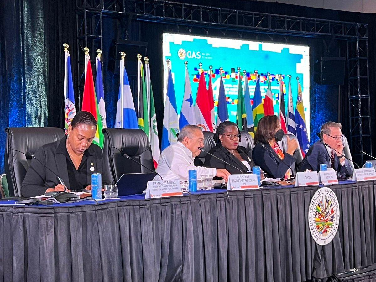 Mobilizing &amp; increasing access to climate finance for mitigation &amp; adaptation is key for the Americas, particularly for low-income &amp; vulnerable communities. In a session led by Francine Baron, CEO: <a href="/creadominica/">CREAD</a>, countries explored innovative financing mechanisms. #ClimateAction