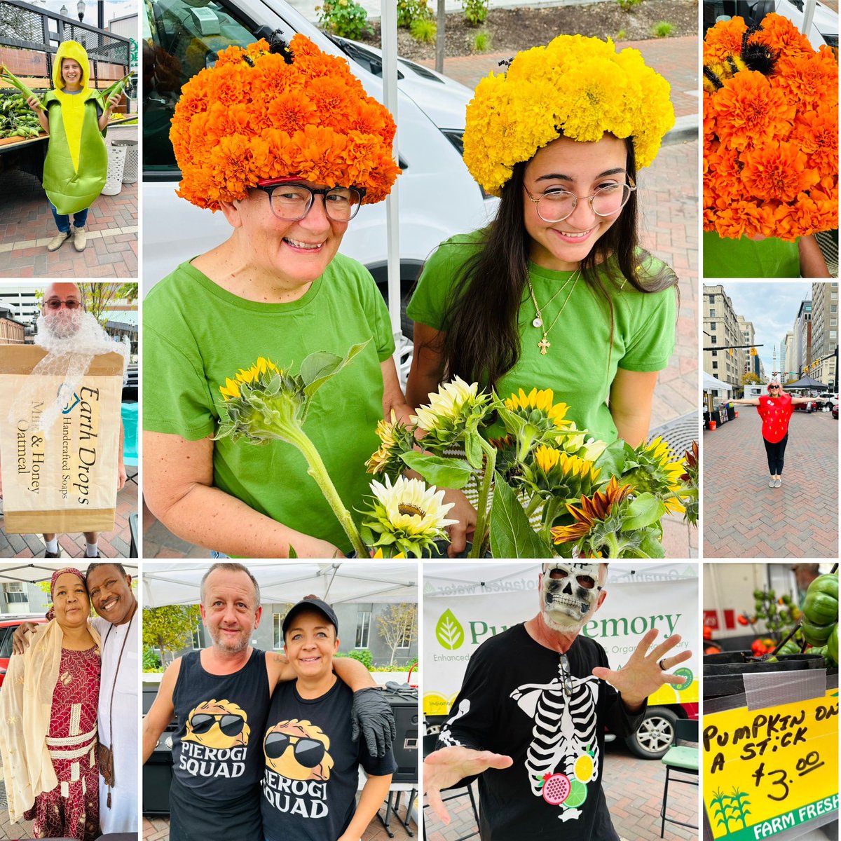 Our last market of the season always ends with a vendor costume contest. Vote in person! The first 40 folks receive a $5 voucher of market money to spend today with OFM vendors. Hurry they are going fast! #theoriginalfarmersmarket