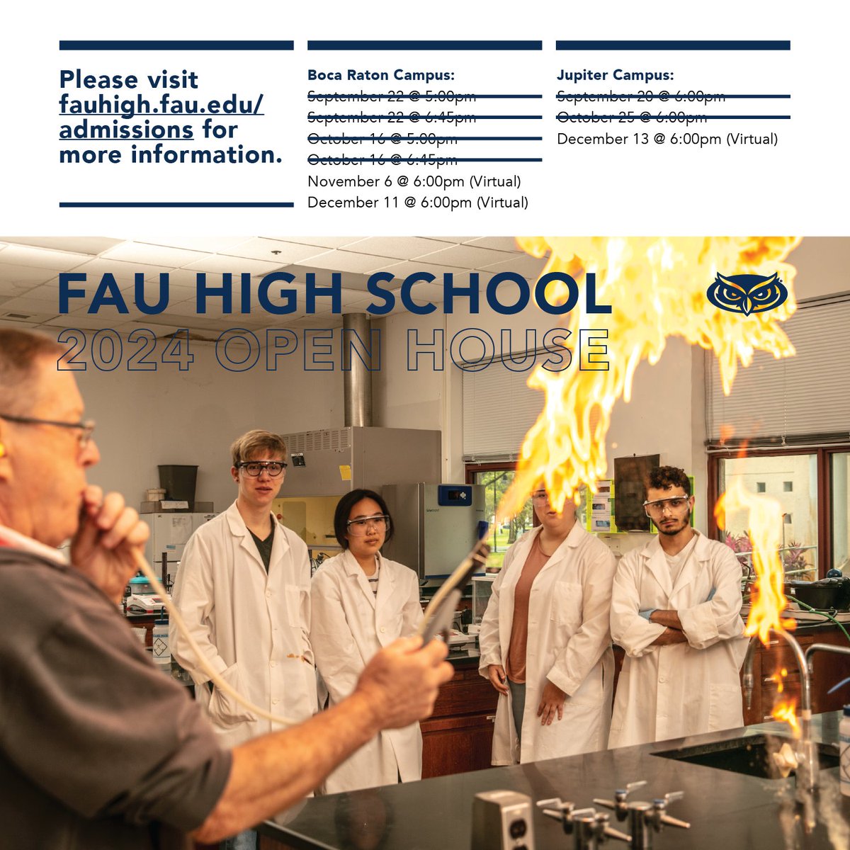 ADHUS_FAUHS's tweet photo. Oct. 16 &amp; Oct. 25 open house dates are now FULL! If you are interested in learning more about #fauhs make sure you register for our November or December open house dates ASAP!

https://t.co/7WSruVDdZj https://t.co/l00jgqrB0J